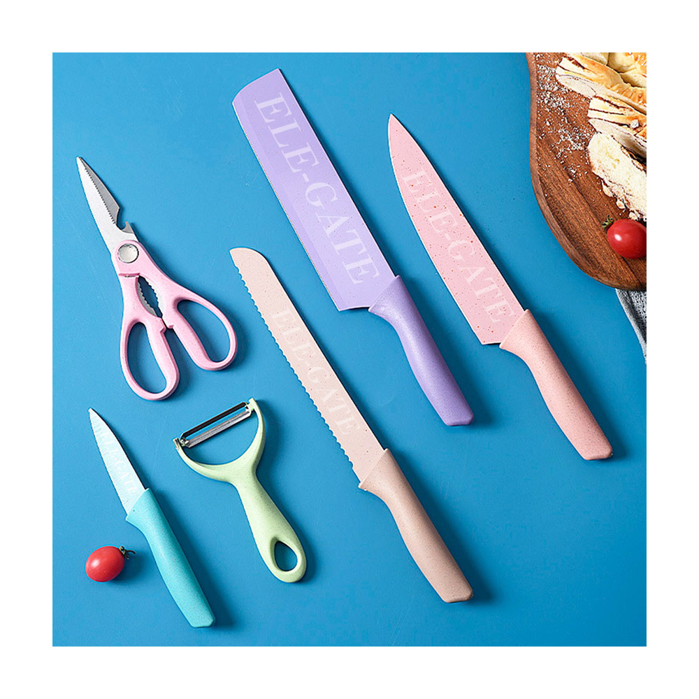 Set cuchillos para cocina de acero inoxidable, variedad de colores –  GrupoCim